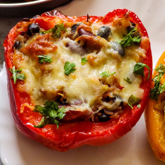 Vegetarian stuffed bell pepper