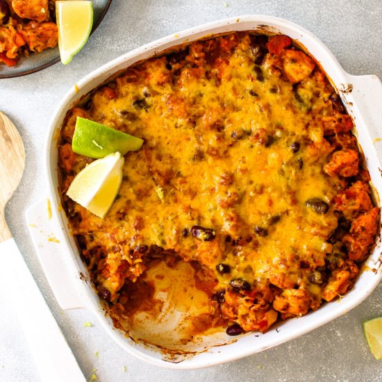 Cuban-Style Chicken Rice Bake