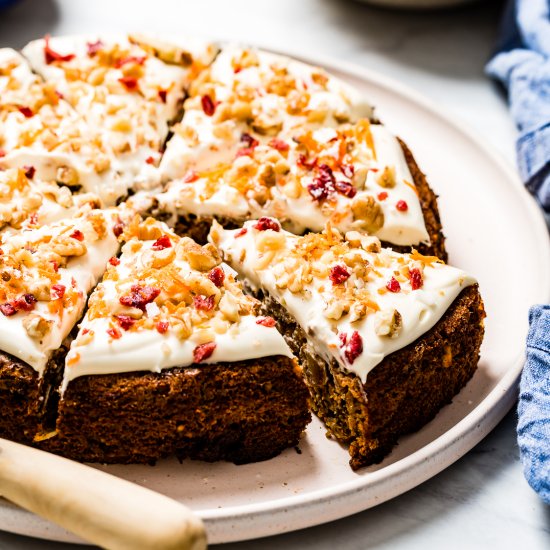 Paleo Carrot Cake with Almond Flour