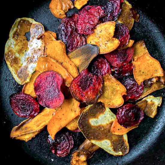 Colourful Root Vegetable Chips