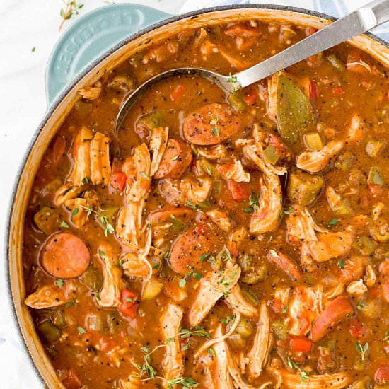 Chicken Andouille Sausage Gumbo