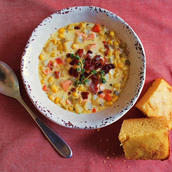 Salmon Corn Chowder