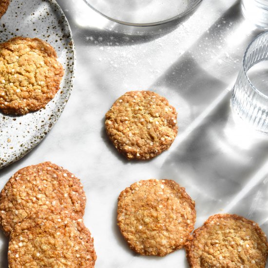 Gluten free ANZAC biscuits