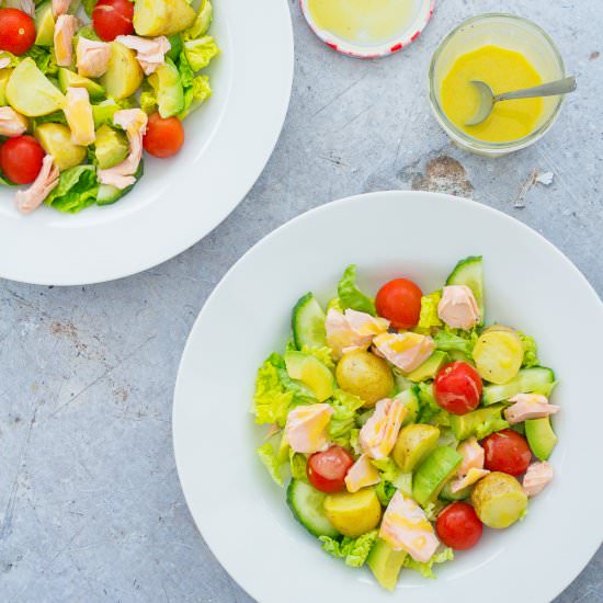 Salmon, Avocado and Potato Salad