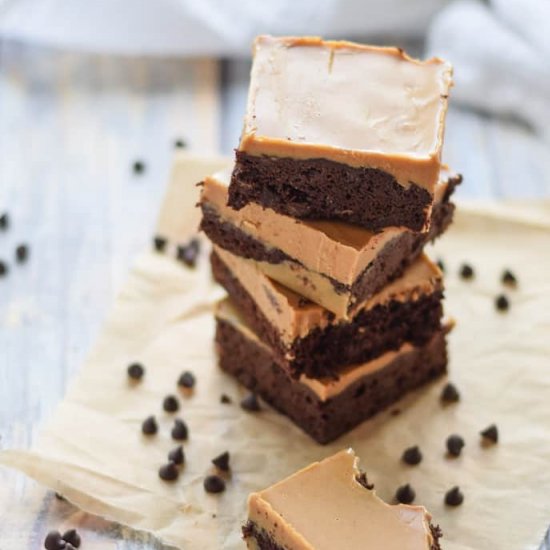 Paleo Brownies with Almond Icing