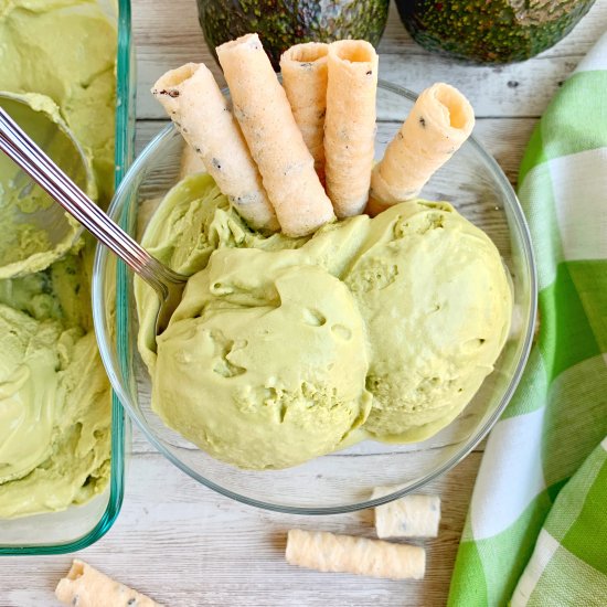 Matcha Avocado Ice Cream