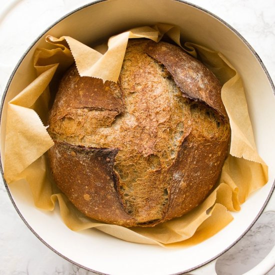 2 Hour No Knead Bread