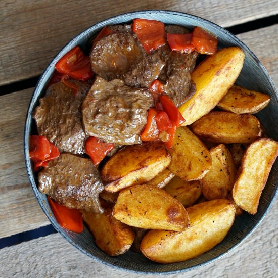 Country Fillets with Potato Wedges