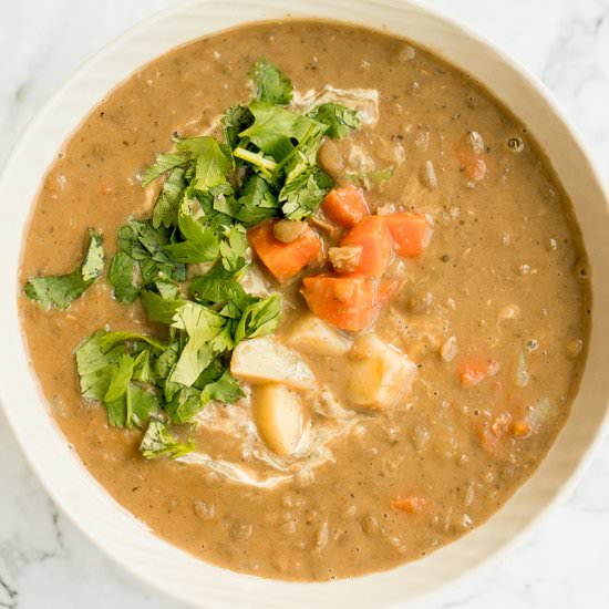 Coconut Curry Lentil Soup