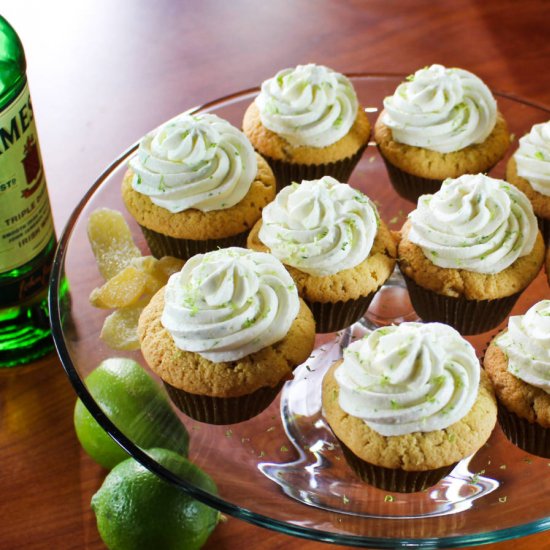 Irish Whiskey and Ginger Cupcakes