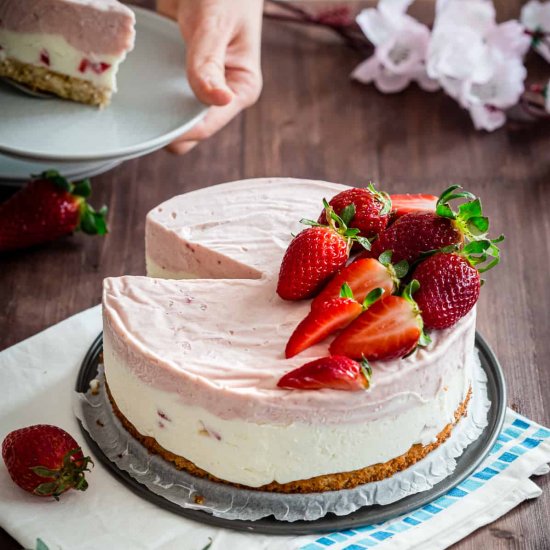 Strawberry Ice Cream Cake