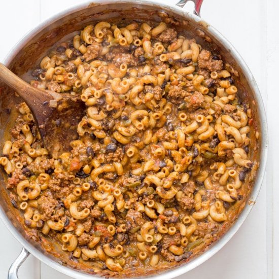 Creamy Taco Pasta Skillet