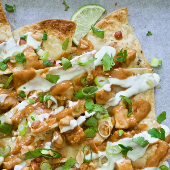 Asian Chicken Nachos