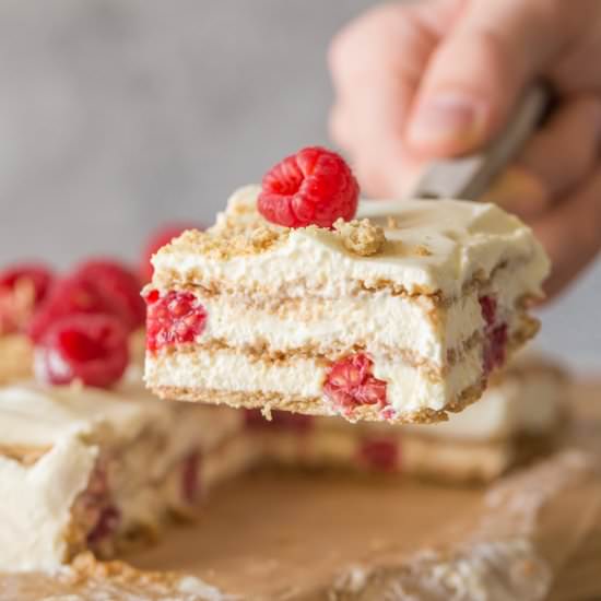 Raspberry Icebox Cake