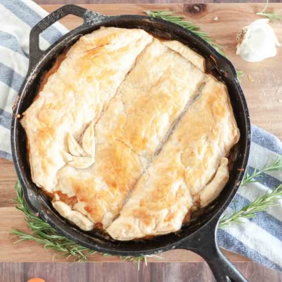 One Skillet Chicken Pot Pie