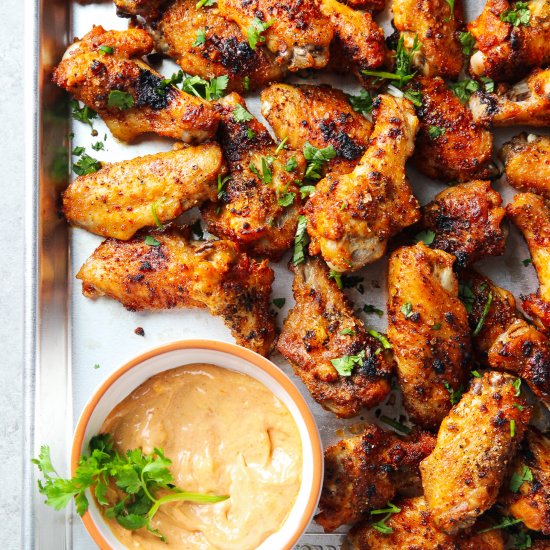 Dry-Rubbed Oven Baked Chicken Wings