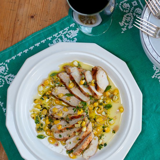 Mediterranean Herb & Corn Sauce