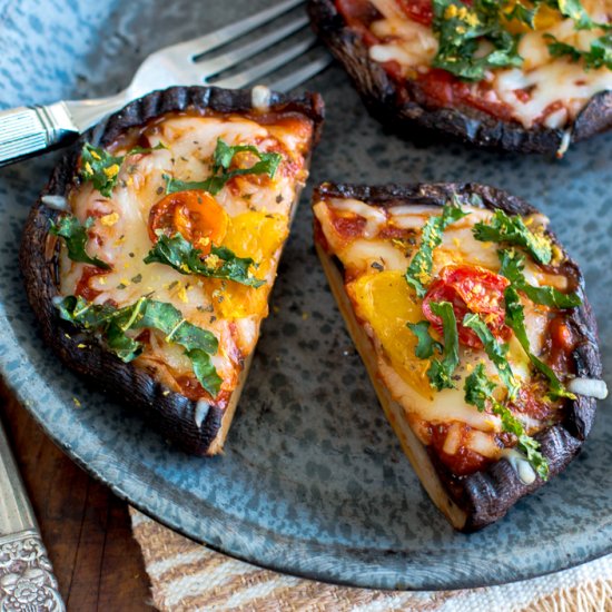 Portobello Mushroom Pizzas