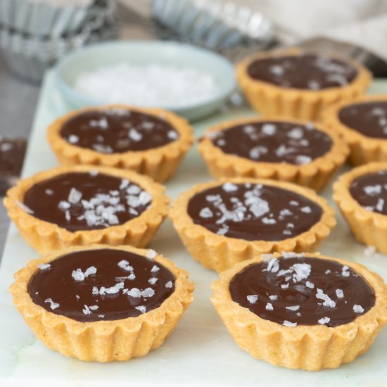 Mini Salted Chocolate Tarts