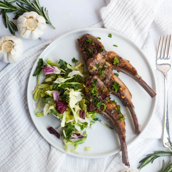 Garlic and Rosemary Lamb Chops