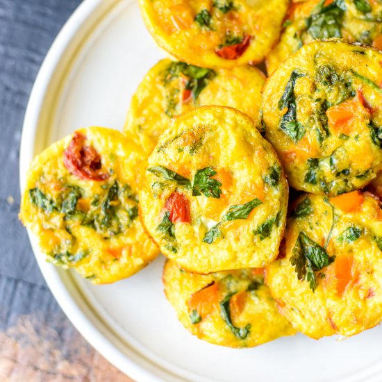 Colorful, Veggie Egg Muffins