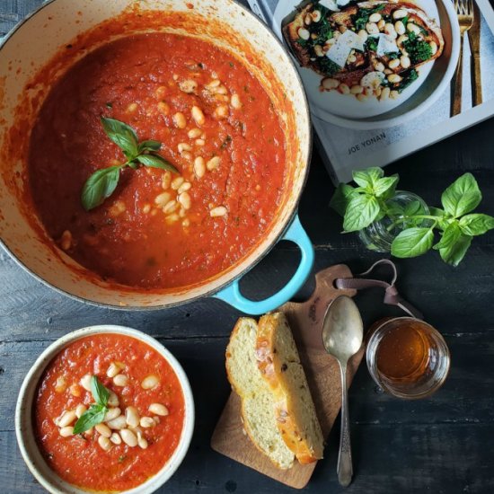 roasted tomato and pepper soup