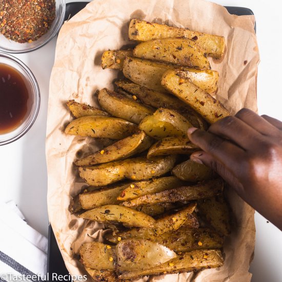 Baked Potato Jerk Wedges