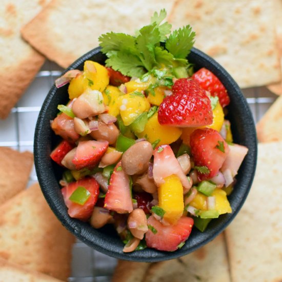 Easy Strawberry Mango Salsa