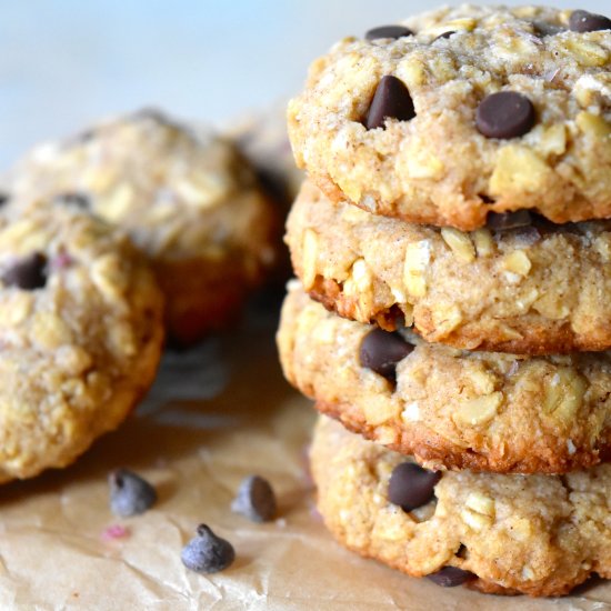 Vegan Oatmeal Chocolate Chip Cookie