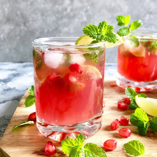 Virgin Pomegranate Mojito