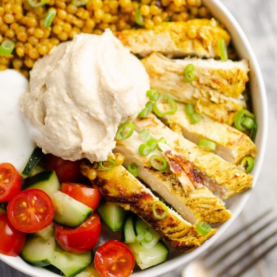 Chicken Shawarma Couscous Bowls