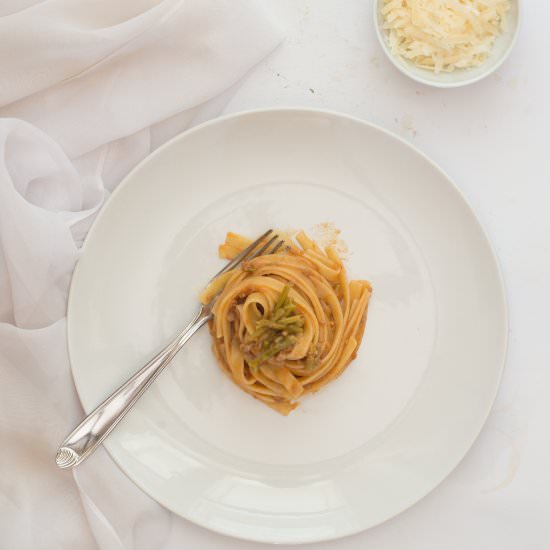 Asparagus and tomatoes ragù