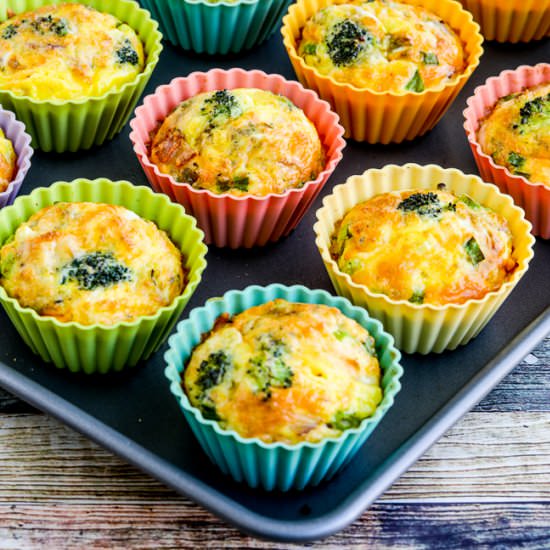 Keto Egg Muffins Broccoli, Bacon