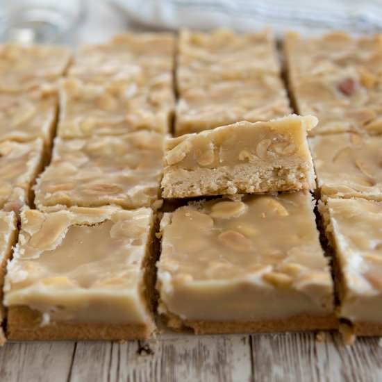 Salted Peanut Fudge Squares