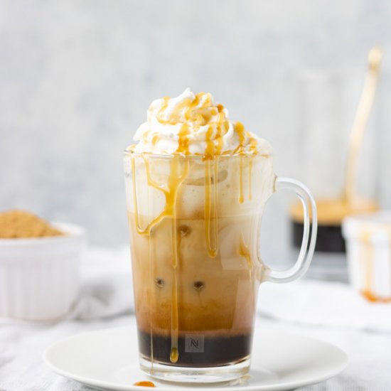 Iced Brown Sugar Caramel Latte