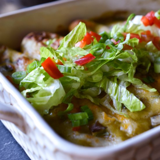 Sweet Potato Black Bean Enchiladas