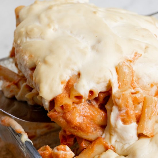 Vegan Nut-Free Ziti Bake