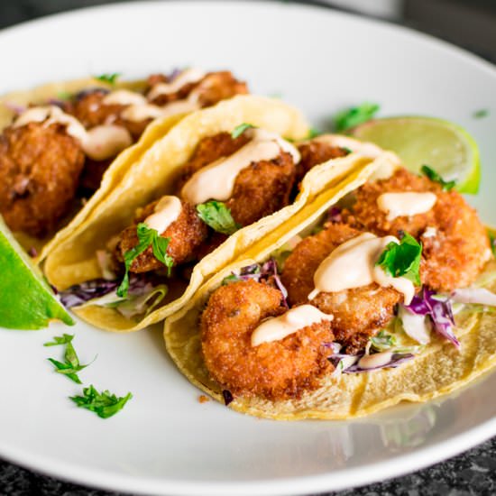 Crispy Fried Shrimp Tacos