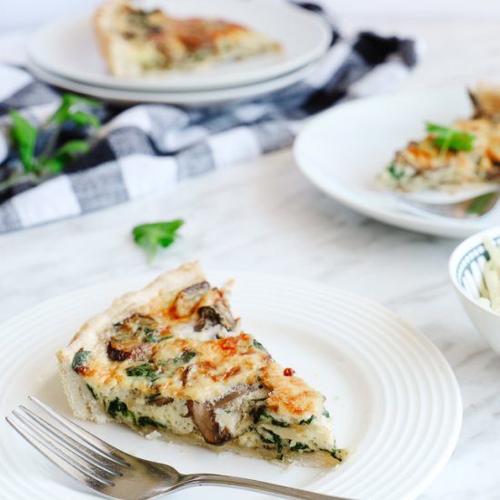 Favourite Vegetarian Spinach Quiche