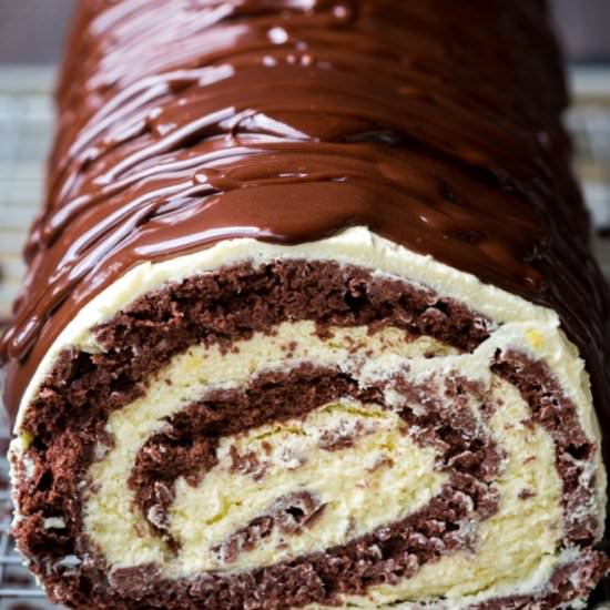 Chocolate Custard Roll