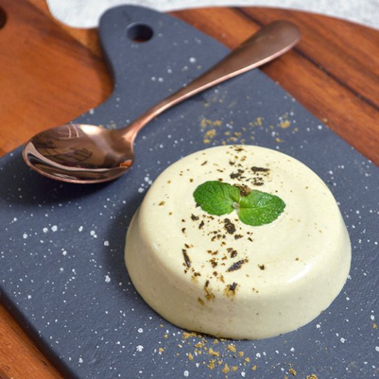 Hojicha Panna Cotta