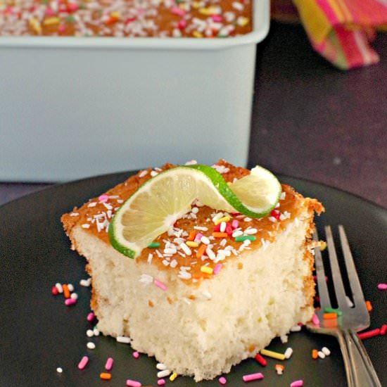 Coconut Lime Tres Leches Cake