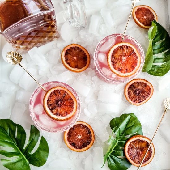 Blood Orange Whiskey Sour