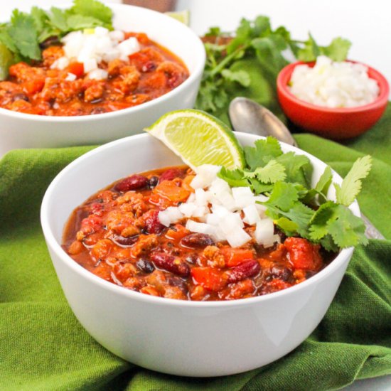 Crockpot Turkey Chili