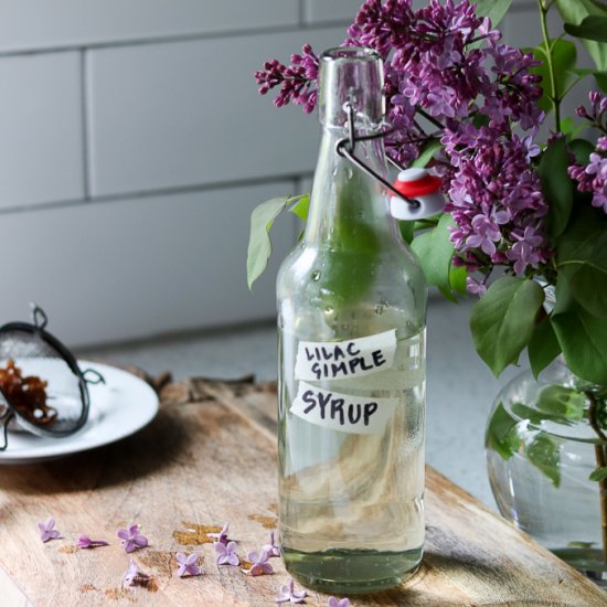 Lilac Flower Simple Syrup