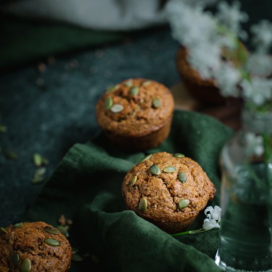 Tahini Dates & Walnuts Muffins