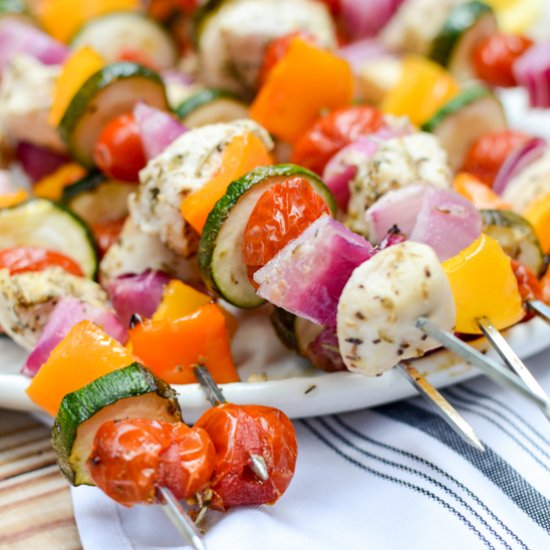 Lemon Herb Chicken Skewers