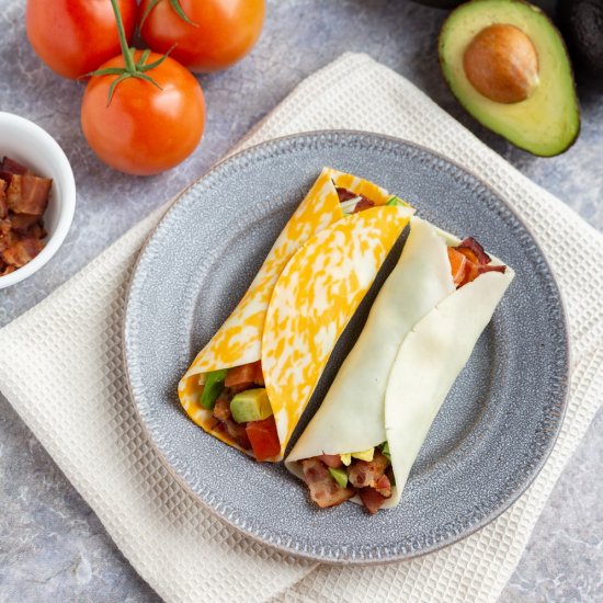 Keto BLT Cheese Wraps