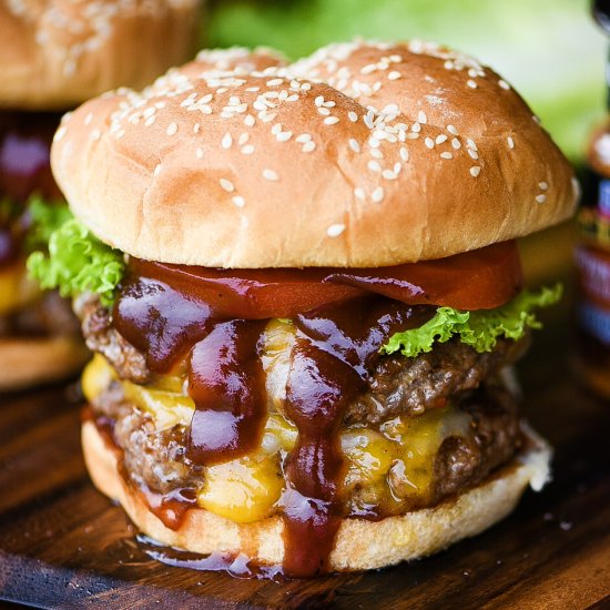 Double BBQ Cheddar Burger