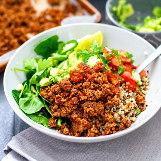 Mushroom Walnut Vegan Taco ‘Meat’